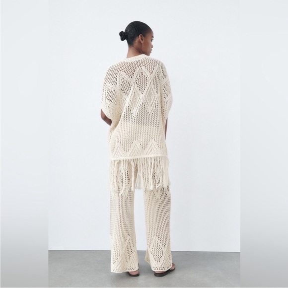 Zara open knit tunic and pant set - Picture 3 of 5